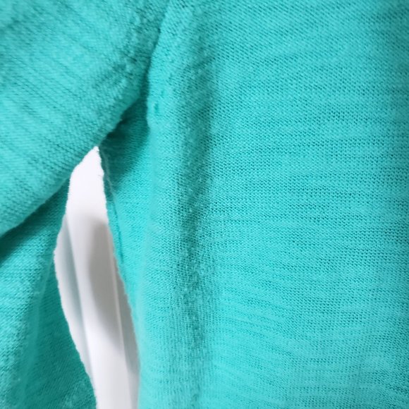 Eddie Bauer Women's Small Cotton Cardigan Sweater Teal - Picture 9 of 9